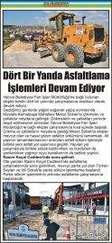 Dört-Bir-Yanda-Asfaltlama-İşlemleri-Devam-Ediyor