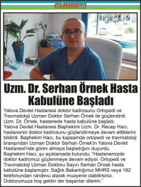 Uzm.-Dr.-Serhan-Örnek-Hasta-Kabulüne-Başladı