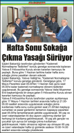 Hafta-Sonu-Sokağa-Çıkma-Yasağı-Sürüyor