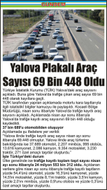 Yalova_Plakalı_Araç_Sayısı_69_Bin_448_Oldu