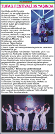 TUFAG FESTİVALİ 35 YAŞINDA