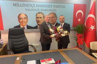 AK PARTİ YALOVA İL BAŞKANI’NDAN, MHP YALOVA İL BAŞKANLIĞINA ZİYARET