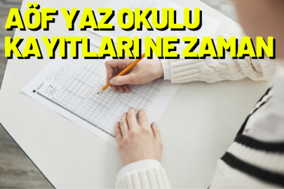 AÖF Yaz okulu kayıtları ne zaman?