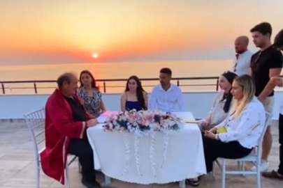 Mehmet Temel terasta nikah kıydı