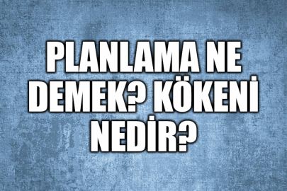 Planlama nedir? TDK’ye göre anlamı ne? Cümle içerisinde nasıl kullanılır?