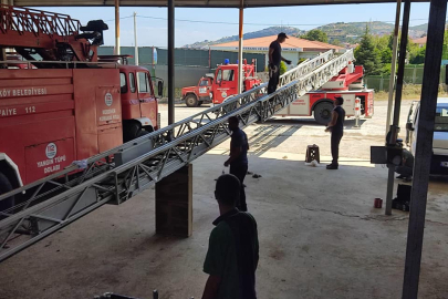 Esenköy’de itfaiye ve belediye araçlarına bakım ve onarım yapıldı