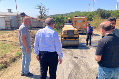 Yalova Armutlu Belediye Başkanı Mustafa Tokat Yama Asfalt Çalışmalarını Yerinde İnceledi