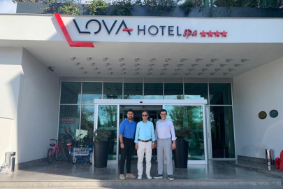 Yalova Ticaret Sanayi Odası Turizm Kurulu Başkanı Galip Atik Hidayet Çok ile bir araya geldi