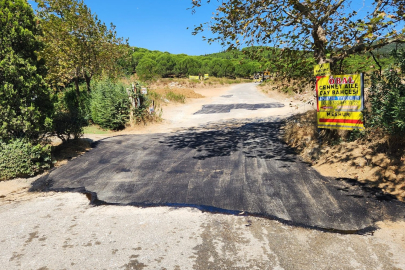 Yalova Armutlu’da yol yapım çalışmaları devam ediyor