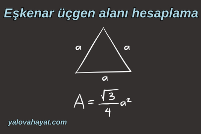 Eşkenar üçgen alanı nasıl bulunur? Üçgenin alanı formülü hesaplama