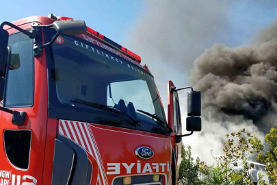 Yalova’da Süs Bitkileri Serasında Yangın