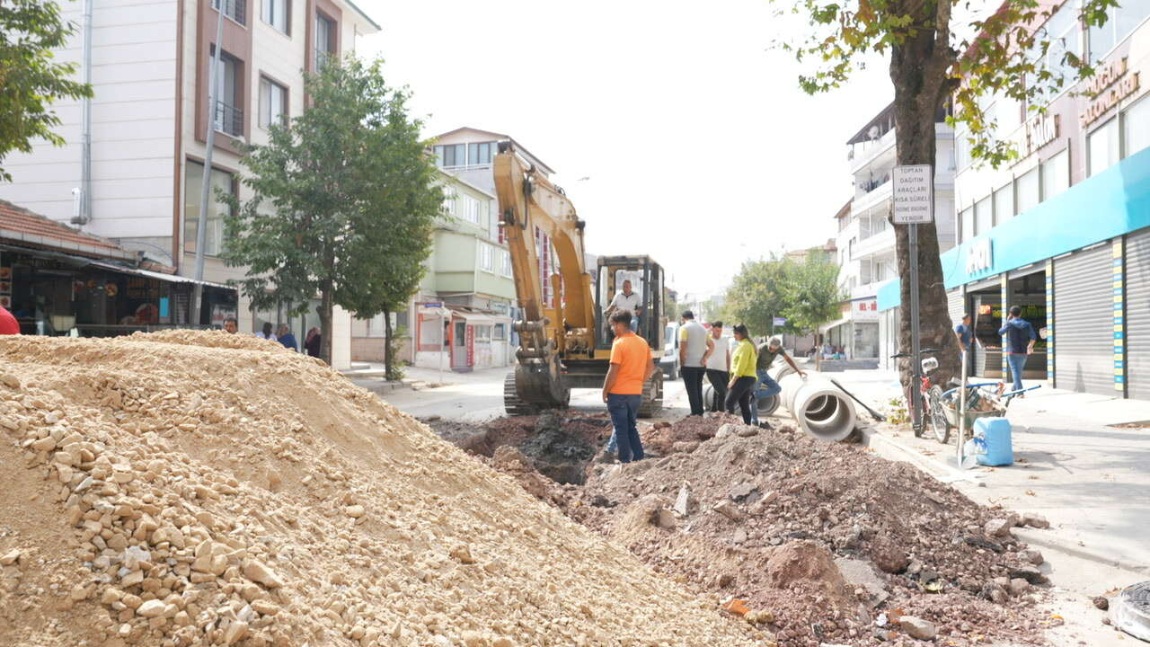 Yalova Vatan caddesi yapım çalışması