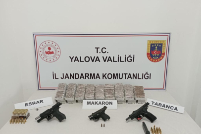 Yalova'da Silah ve Sigara Kaçakçılığı Operasyonu