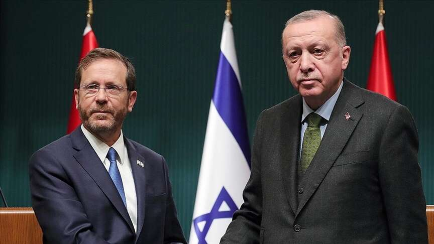 recep tayyip erdoğan ve yitzhak herzog