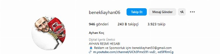 benekli ayhan instagram