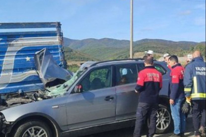 Yalova-Bursa Yolunda korkunç kaza