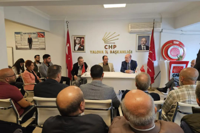 Yalova CHP İl Başkanlığı İlhan Cihaner’i ağırladı