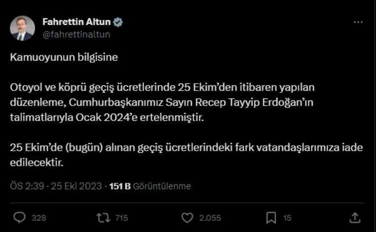 fahrettin altun tweet