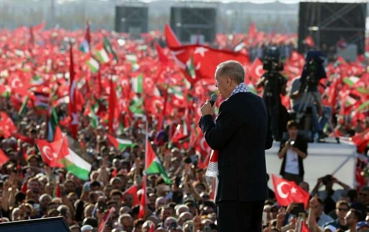 gazze için miting yapıldı