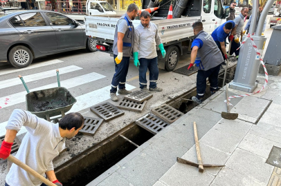 Yalova'da mazgal ve rögarlar kışa hazırlanıyor