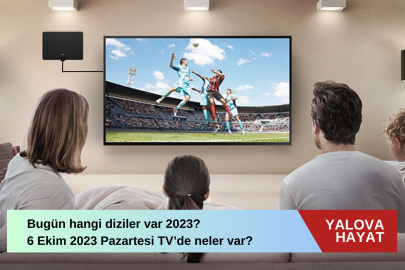 Bugün hangi diziler var 2023? 6 Ekim 2023 Çarşamba tv de neler var bugün? Atv, TRT 1, Kanal D, FOX Tv, Tv8, Kanal 7, Show Tv ve Star Tv yayın akışı