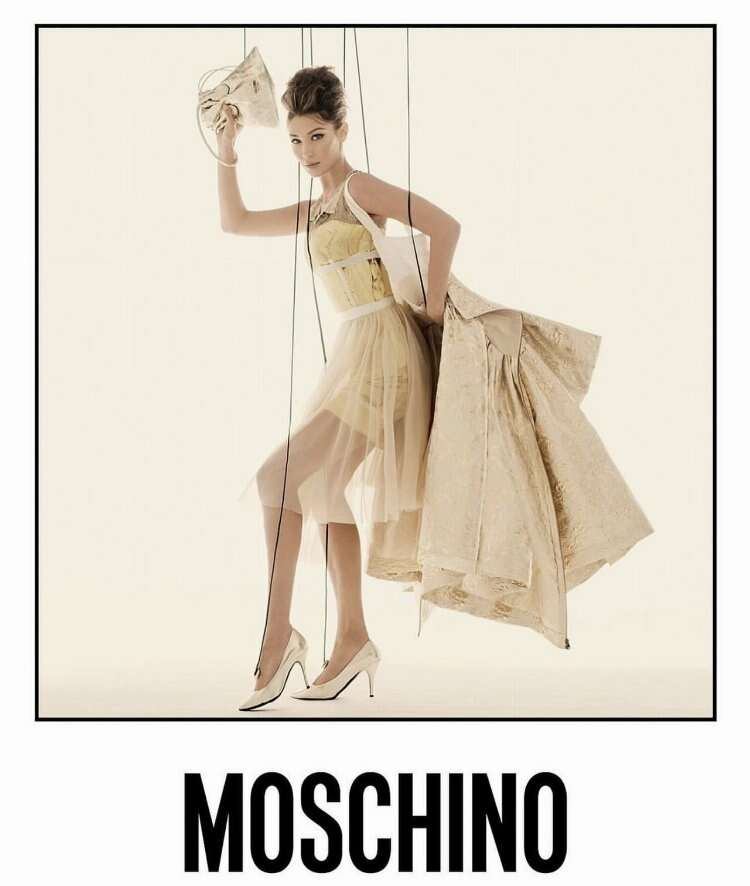 bella hadid reklam moschino