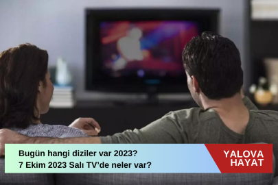 Bugün hangi diziler var 2023? 7 Ekim 2023 Salı tv de neler var bugün? Atv, TRT 1, Kanal D, FOX Tv, Tv8, Kanal 7, Show Tv ve Star Tv yayın akışı