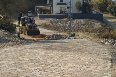 Yalova Esenköy’de yol çalışması