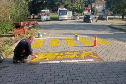 Yalova Subaşı’da yollara hız kesici bariyerlere yerleştirildi