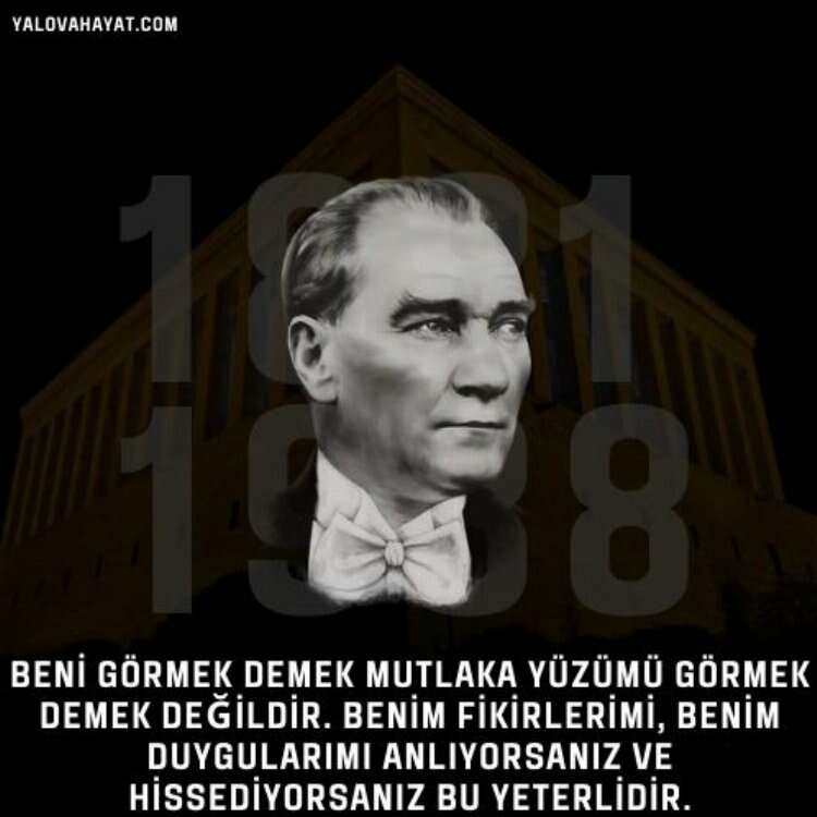 atatürkü anma günü mesajı resimli