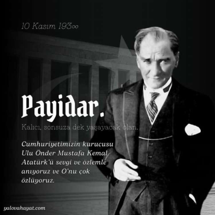 10 kasım mesajı resimli atatürk'lü