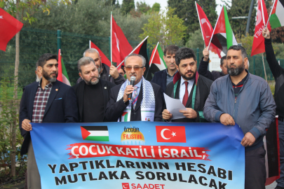 Yalova’da Saadet Partisi’nden Netanyahu’na suç duyurusu