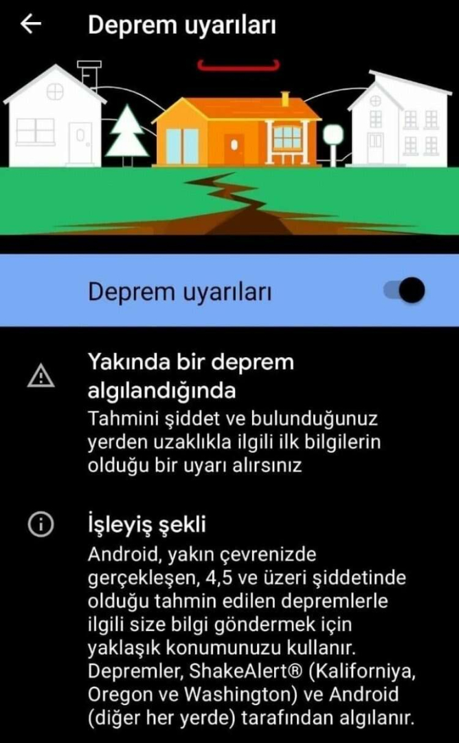 google deprem uyarı sistemi nasıl çalışır