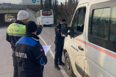 Altınova’da servis araçları denetlendi