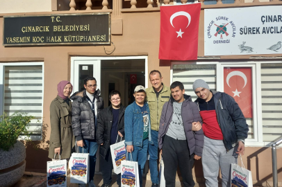 Çınarcık’ın özel çocuklarından Halk Kütüphanesine ziyaret