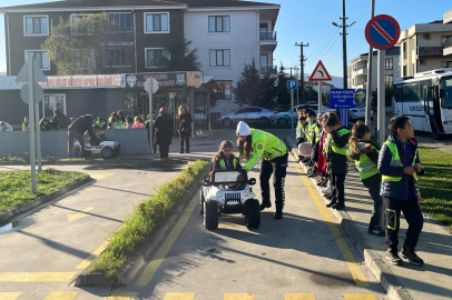 Yalova'da miniklere trafik eğitimi