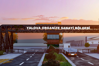 Yalova Makine OSB’nin modern kapısı ve yolları tamamlanıyor