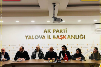 Yalova AK Parti Merkez İlçe Teşkilatı haftalık olağan yönetim kurulu toplantısını gerçekleştirdi