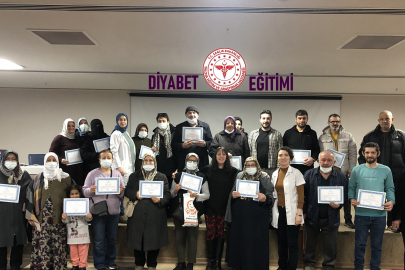 Yalova’da diyabet okulu ocak ayı eğitimleri tamamlandı