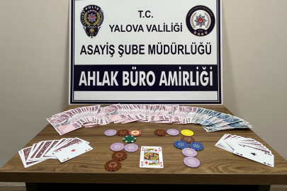 Yalova polisinden kumar baskını