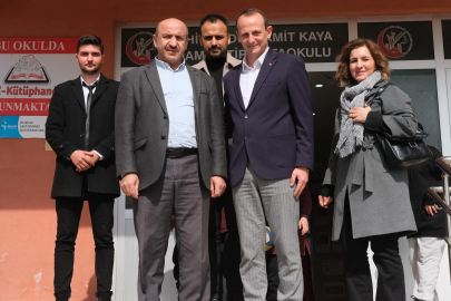 CHP Çiftlikköy Başkan Adayı Yele eğitim kurumlarını ziyaret ediyor