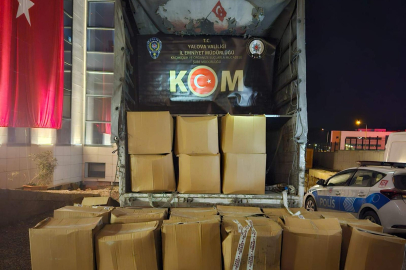 Yalova'da 1 ton 834 kg kaçak tütün ele geçirildi