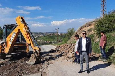 Kadıköy Belediye Başkanı Yılmaz Tavşan beldedeki yol düzenlemelerini yerinde inceledi