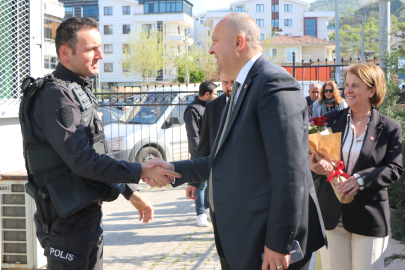 Çınarcık Belediye Başkanı Avni Kurt'tan Polis Haftası ziyareti