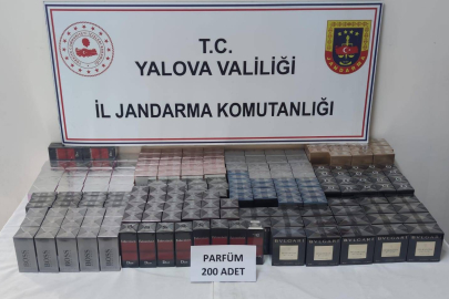 Yalova'da 200 adet kaçak parfüm ele geçirildi