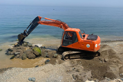 Esenköy sahillerinde düzenleme çalışması başlatıldı