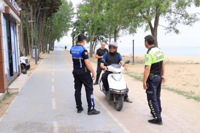 Doğu sahil bandında trafik denetimleri aralıksız devam ediyor