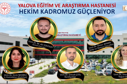 Yalova'da 5 yeni hekim göreve başladı