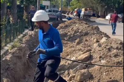 Teşvikiye Beldesi’nde elektrik hatları yenileniyor