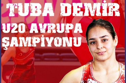 Yalovalı Güreşçi Tuba Demir, Avrupa Şampiyonasında altın madalya aldı